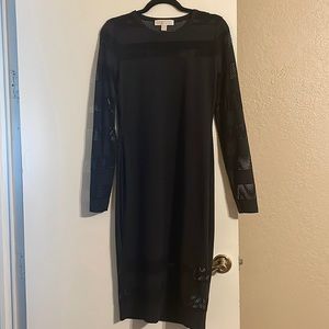 Michael Kors ribbed black dress size small never worn
